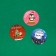 Stickers in the roll "Funny New Year", 500 pcs, 2.5 x 2.5 cm