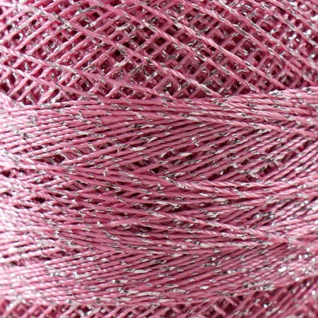 Yarn "Camelia" 70% polyester, 30% lurers 190m/20g (415 pink)-3