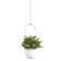 A set of suspended pots for plants TRIFLORA, White LATUN, 3 pcs.