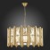 Suspended chandelier ST LUCE. SL1623.203.08. Corsia. 8x40 watts, E14, 65x65x32 cm, Shampan