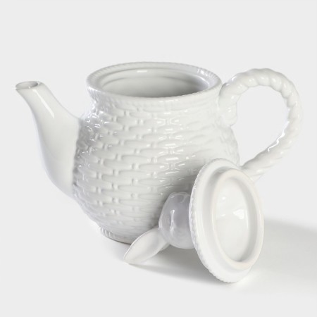 Teapot of the bay “bunny”, 800 ml, white color-2