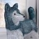 LED figure "Wolf" 50 × 47 × 21 cm, acrylic, 88 LED, 220 V, glow of white