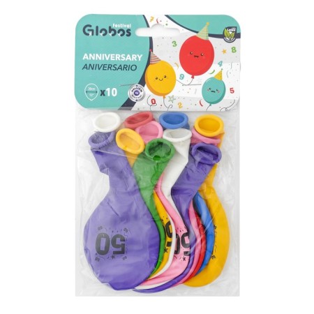 Latex ball 12 "" 50 ", pastel, set 10 pcs., Mix color-2