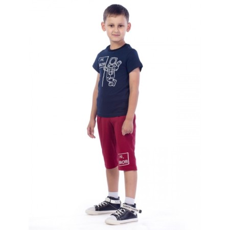 Children's costume Hi Bro !!!, height 104 cm, dark blue color-1