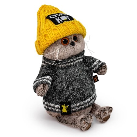 Soft toy "Basik in a knitted set", 19 cm-1