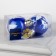 A set of Christmas tree balls "Winter landscape" 2 pcs., Battery, 1 LED, GGB glow