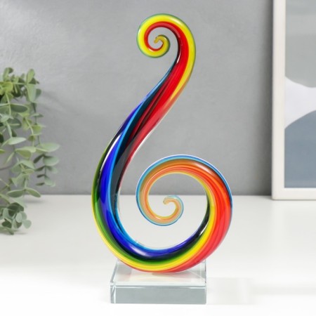 Souvenir Interior glass "Current. Rainbow" 24x12x8 cm