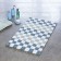 Grand Prix bathroom mat, blue/blue color 55x50 cm