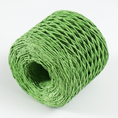 Yarn 100% cellulose "Softino raffia color" Washing, green 200m ± 2m 120 g-1