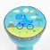 Dinosaurus drum jambe, 21.5 x 40 cm, blue
