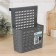 Storage basket hung on the door "Loft", 24.5 × 9.5 × 31.5 cm, color gray color