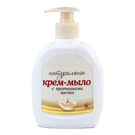 Cream-soem Neva cosmetics "Natural", with proteins silk, liquid, 300 ml