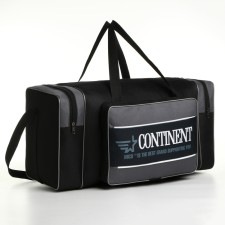 Sports bag with lightning, 3 outer pockets, black/gray color