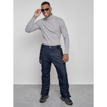 Semi-combineson ski insulated male winter, size 56, dark blue color-11
