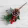 Decor "Winter charm" berries and needles, 20 cm