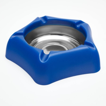 Stainless steel ashtray, 13 x 13.3 cm, mix-2
