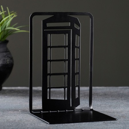 Holder-stand for books "London" set 2pcs, 15x10x10cm, black-2