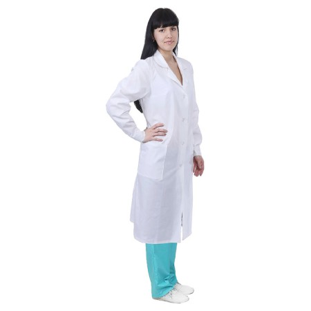 Women's bathrobe, GOST, p. 44-46, height 158-164 cm, white color-1