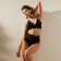 Women's swimsuit "Sport" Separate minku Black color, size 48