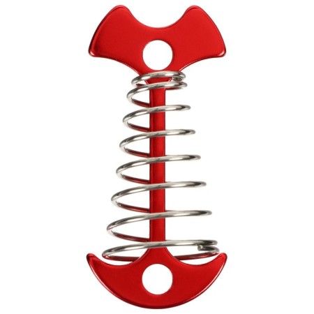 Maclay pegs for a tent, with a spring, red color-4