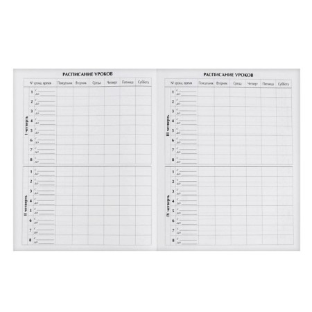 Diary for grades 1-4, "Volumetric letters", solid cover 7BC, glossy lamination, 48 sheets-5