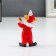 Souvenir Polystone "Clown with guitar" red 7x3x4.3 cm