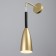 Bra "drop" E27 40W gold 10x10x35-135cm
