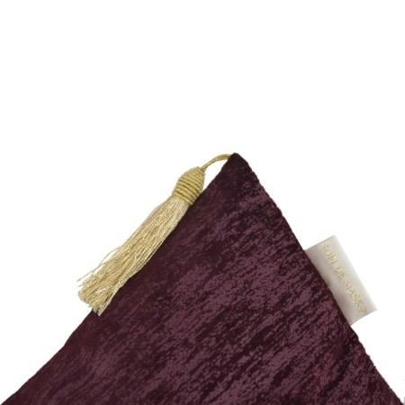 Pillowcase Sofi de Marko "Esther", size 45x45 cm, burgundy color-2