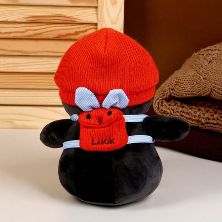 Soft toy "Penguin", in a red hat, mix-3