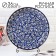 Largan Rishtan ceramics "Flowers", 36 cm, blue