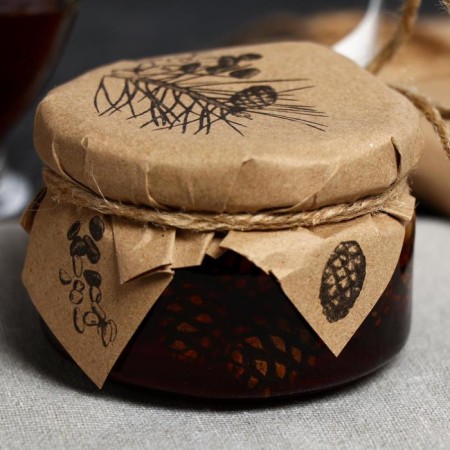 Jam "taiga cache" from a pine cone with cedar nut, 130 g-1