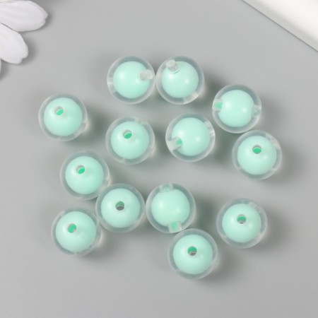 Beads for creativity plastic "pistachi" glossy set 30 g d = 1.6 cm-1