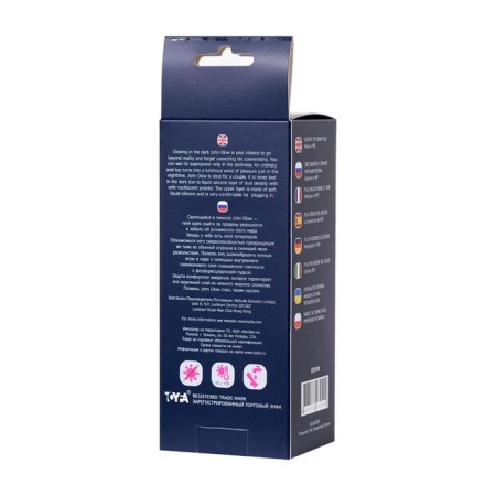 Anal plug glowing in the darkness of John Glow, waterproof, silicone, transparent, 12.5 cm-7