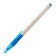 A set of ballpoint pens 12 pieces, 0.7mm, white housing with a rubber holder, blue ink, mix