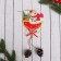 Christmas tree decoration "Sani with cones" Snowman 10x23 cm