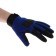 Motorcycle gloves with protective inserts, single -sized, blue