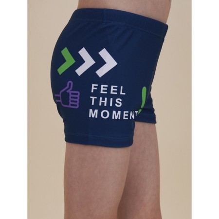 Swimming trunks for boys, height 128-134 cm, dark blue color-1