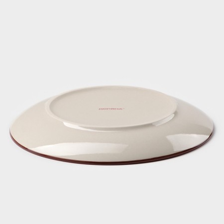 Board ceramic dessert shade "Sea World", d = 19 cm, red color-2