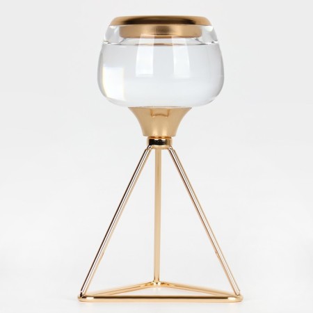 Summary metal, glass per 1 candle “Exclamation” Color Gold 9.5 x 9.5 x 17 cm-1