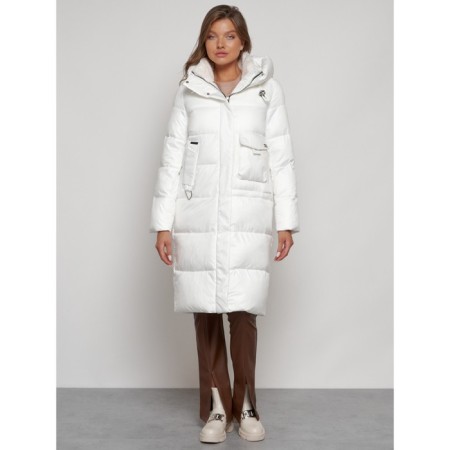 Coat insulated winter female, size 48, white color