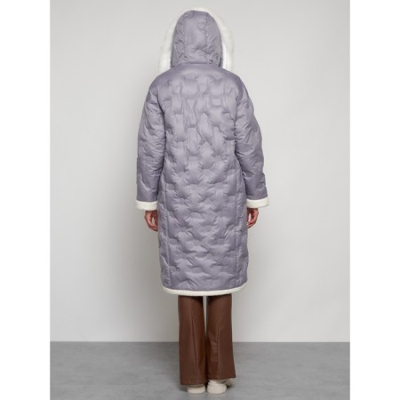 Coat insulated winter female, size 54, color gray-7