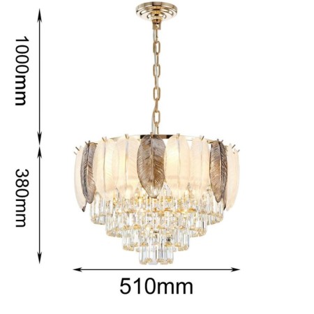 Suspension chandelier Dolor 510 mm, E14 360W-2