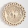 Panel Interior tree "Mandala and Tree of Life" Cream-white 30x5.5x30 cm