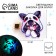 Hair hair clip luminous "Cutie Chibi", 3 x 3 cm