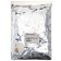 Filler for the ball "Confetti Circle", 1 cm, foil, silver color, 500 g