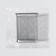 Storage for storage of manicure/cosmetic supplies, 9.5 × 8 cm, silver color