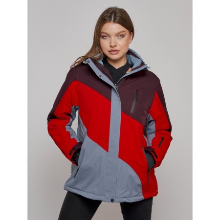 Ski jacket female, size 56, red color-2