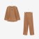Kidsa (sweatshirt, trousers) minku brown color, height 140