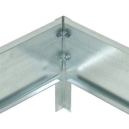 The beds are galvanized, M-shaped, 152 × 60 × 15 cm, Greengo-8