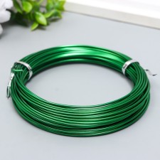 Wire for creativity d 1.5 mm, green steering wheel. 10 m